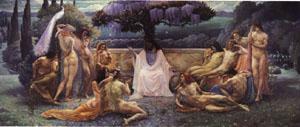 Jean Delville The School of Plato oil painting image